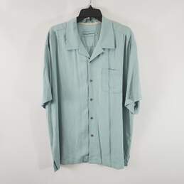 Tommy Hilfiger Men Seaform Green Dress Shirt XXL