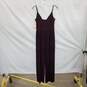 Altar'd State Dark Purple Shimmer Sleeveless Jumpsuit WM Size S NWT image number 2