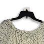NWT Womens White Black Polka Dot Smocked Off The Shoulder Blouse Top Size S image number 4