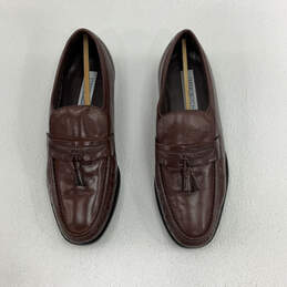 NIB Mens Riva 33521 Brown Tassel Moc Toe Loafer Dress Shoes Size 10.5 E alternative image