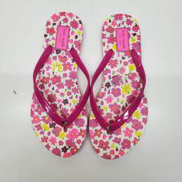 Kate Spade Floral Pink Flip Flops Women's Size 7-8