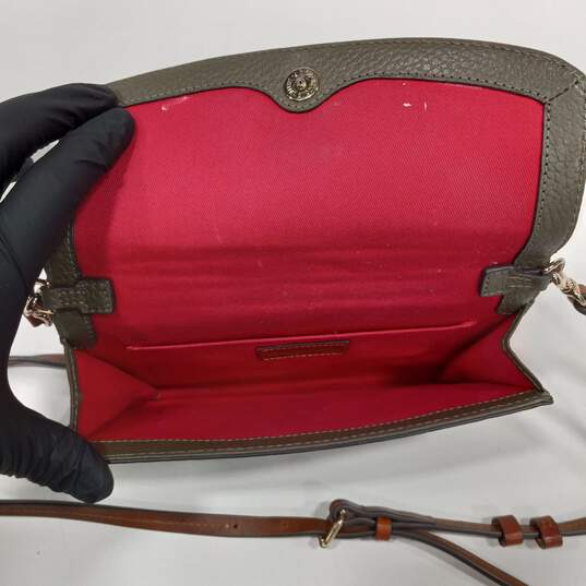 Dooney & Bourke Green Pebble Leather Crossbody Bag image number 4