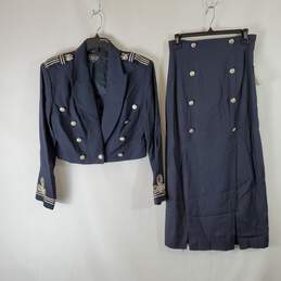 Laundry Blue 2 Pc Jacket & Skirt Suit Set Sz 12/8 NWT