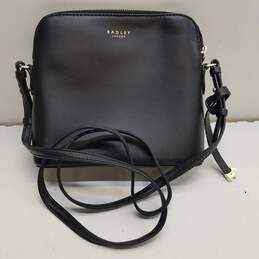 Radley London Leather Millbank Small Ziptop Shoulder Bag Black