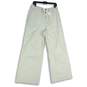NWT ANA A New Approach Womens Cream Flat Front High-Rise Wide Leg Jeans Size 14 image number 1