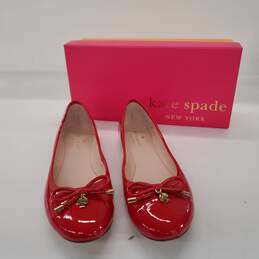 Kate Spade Women's 'Willa' Maraschino Red Patent Leather Flats Size 8.5M