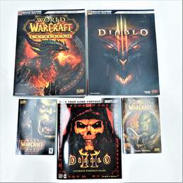 Various Blizzard Video Game Guides And Manuals Diablo III 3, World Of Warcraft Cataclysm