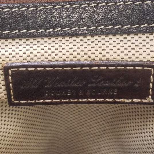 Dooney & Bourke Black Pebbled Leather Zip Pod Rucksack Backpack Bag image number 6