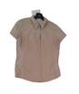 Women's Short Sleeve Collared Casual Button Up Shirt Size Large image number 1