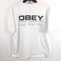 Obey Unisex White World Wide T Shirt XL image number 2