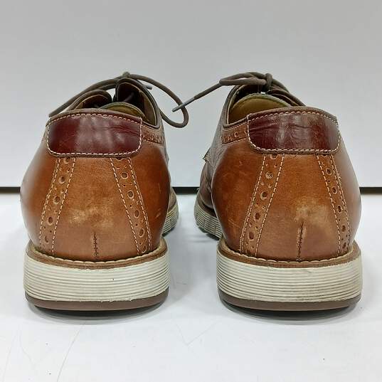 J&M Men's Brown Leather Shoes Size 8M image number 4
