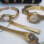 Gold Tone Lady's Vintage Watch Assortment 7pcs FOR PARTS 152.0g image number 4