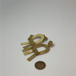 Designer Fossil Gold-Tone Brushed Brass Chandelier Dangle Earrings alternative image
