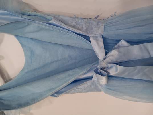 Elegant Women's Blue Dress image number 6