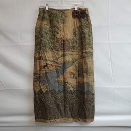 Lauren Ralph Lauren Skirts Vtg Lauren Ralph Lauren Vintage Country Scene “Balmoral” Wrap Skirt Camel Sz 10