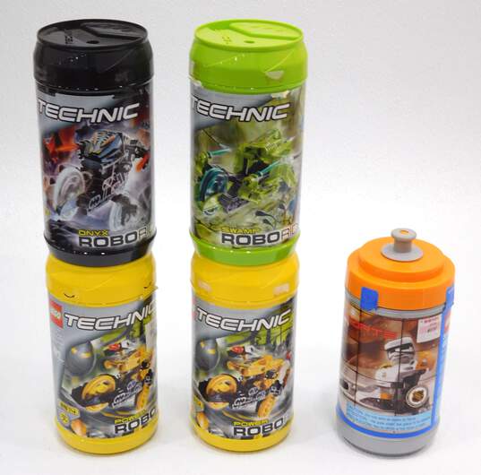 Vintage Sports & Technic Robo Riders Lot in Canisters image number 1