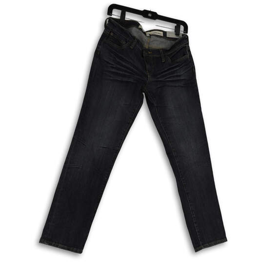 NWT Womens Blue Medium Wash Denim Pockets Everyday Skinny Jeans Size 6S image number 1