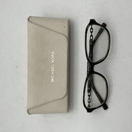 Womens MK8019 Brown Tortoise Silver Frame Full Rim Eyeglasses With Case