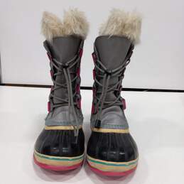 Sorel Women's Joan of Arctic Pink & Gray Snow Boots Size 4 alternative image