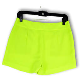 Womens Green Flat Front Side Zip Stretch Asymmetric Skort Skirt Size 4 alternative image