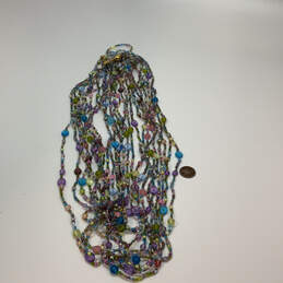Designer Joan Rivers Gold-Tone Multi Strand Multicolor Beaded Necklace alternative image