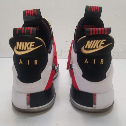 Nike Air Jordan XXXIII Future of Flight White, Black, Red Sneakers AQ8830-100 Size 12 image number 4