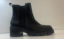 Sorel Leather Platform Joan Chelsea Boots Black 9.5