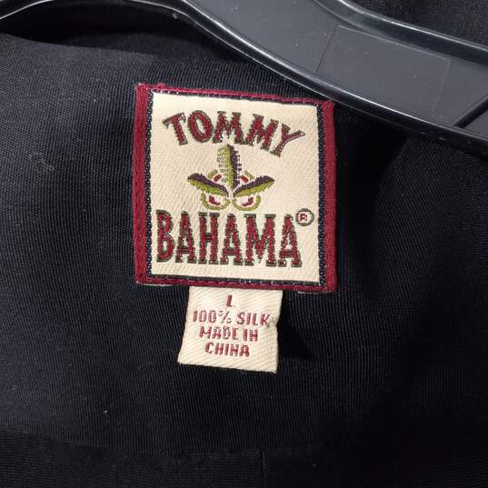 Tommy Bahama Men's Black Silk LS Button Up Shirt Size L image number 4