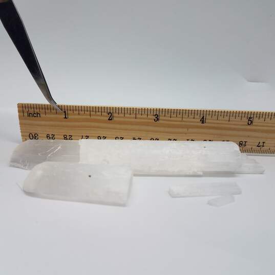 Selenite Crystal Wand Damaged 74.3g image number 6