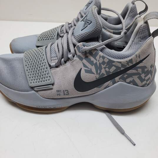 Nike Zoom OKC PG 13 Men's Grey Running Shoes Size 8 image number 2
