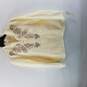 Alfred Dunner Women OffWhite Zip Up Sweater L image number 1