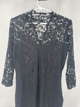 Karen Kane Womens Black Lace 3/4 Sleeve V Neck Mini Dress Sz M T-0503687-F alternative image