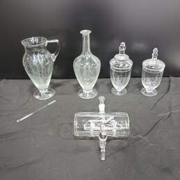 Bundle of 5 Assorted Glass Serving Ware
