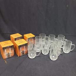 Action Industries Lot Of 13 Lead Crystal Mugs