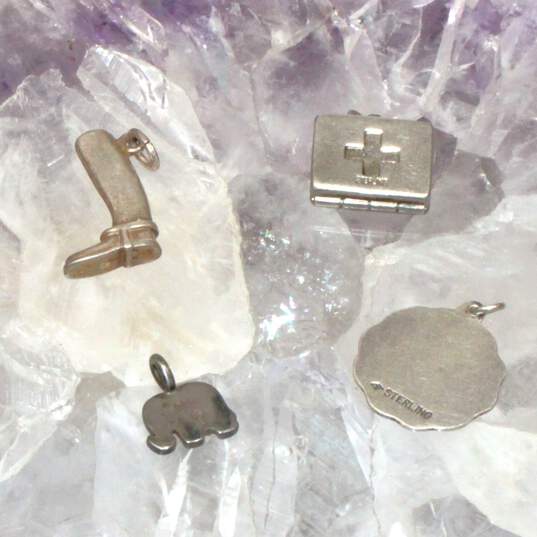 Assortment of 5 Sterling Silver Pendants - 7.97g image number 2