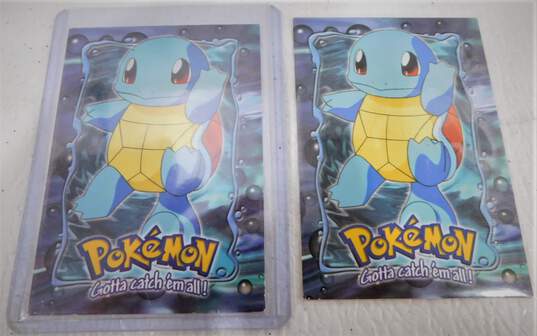 Pokemon Topps Squirtle E7 of 12 Evolution Card Blue Logo Lot of 2 NM image number 1