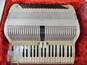 Unbranded Italian 41 Key/120 Button White Accordion w/ Case (Parts and Repair) image number 1