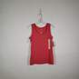 NWT Womens Cotton Scoop Neck Sleeveless Pullover Tank Top Size Medium image number 1