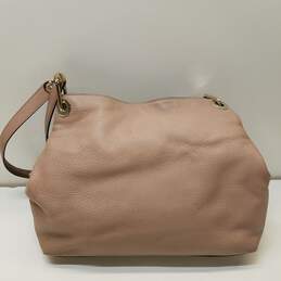 Michael Kors Pebbled Leather Triple Compartment Shoulder Bag Brown alternative image
