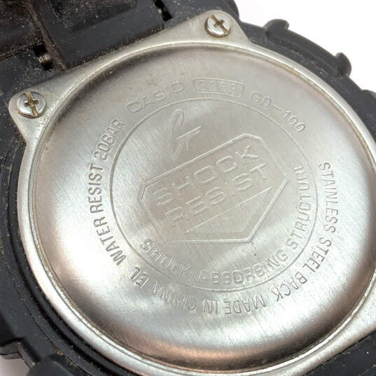 Designer Casio G-Shock 3263 GD-100 Black Water Resistant Digital Wristwatch image number 4