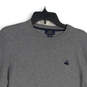 Mens Gray Crew Neck Long Sleeve Knit Pullover Sweater Size Medium image number 3