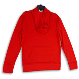 NWT Womens Red Long Sleeve Kangaroo Pocket Pullover Hoodie Size Small alternative image