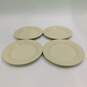 Longaberger Pottery Woven Traditions 10" Ivory Dinner Plate Set of 4 image number 2