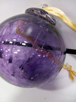 Large Blown Glass Purple Ornament