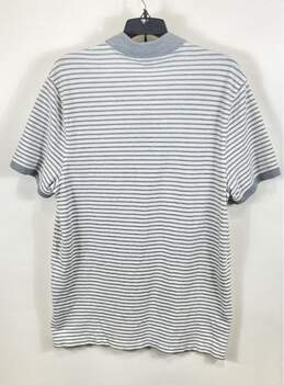 Michael Kors Men Gray Striped Polo Shirt L alternative image