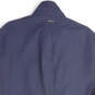 Mens Navy Blue Long Sleeve Mock Neck Full Zip Trench Coat Size4 X-Large image number 4