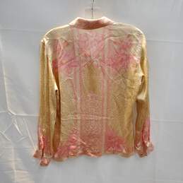 Escada Margaretha Ley Silk Button Up Shirt Size 34 alternative image