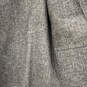 Mens Gray Brown Long Sleeve Pockets Notch Lapel Three-Button Blazer Size XL image number 5