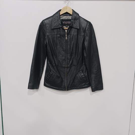Wilsons Leather Black Jacket Women's Size XS image number 1