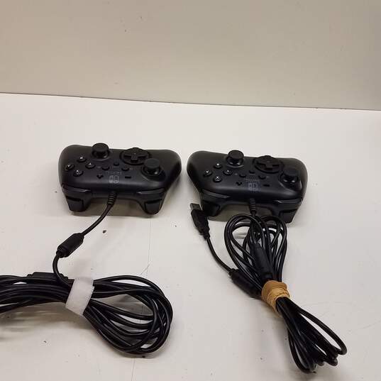 Hori Nintendo Switch Wired Controller Lot Of 2 - Black image number 4